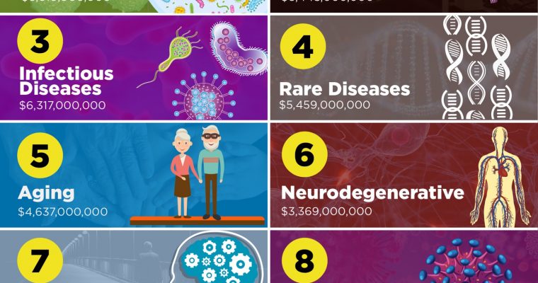 The 10 Best Funded Disease Researches in 2019